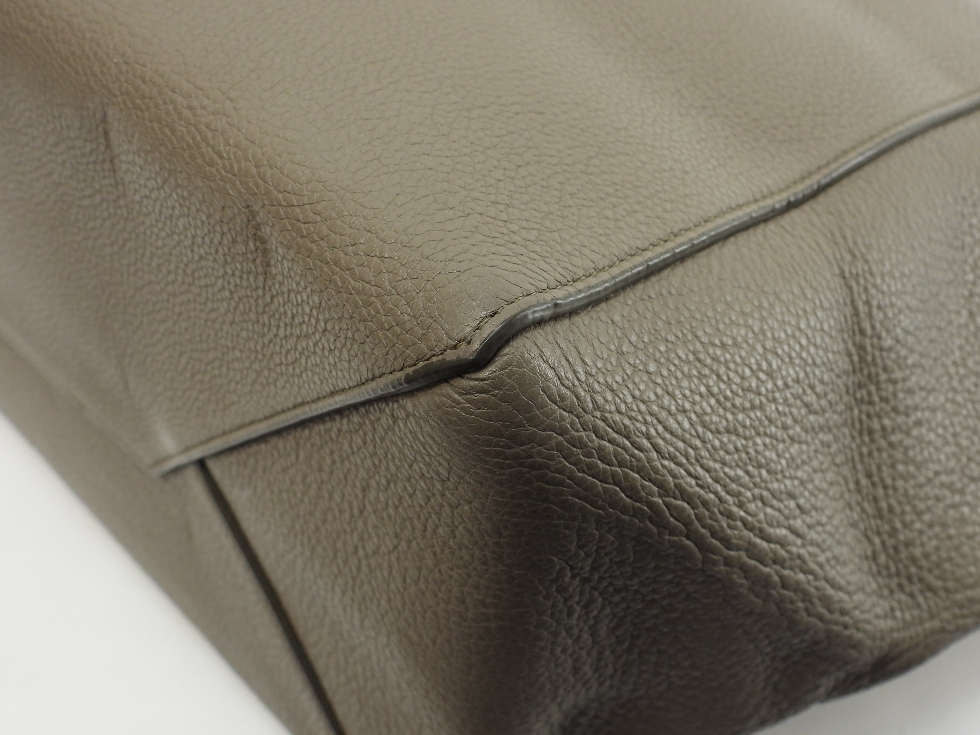 Celine Cabas Phantom Small borsa tote in pelle grigia borsa shopping bellissime condizioni@S-LA-3155