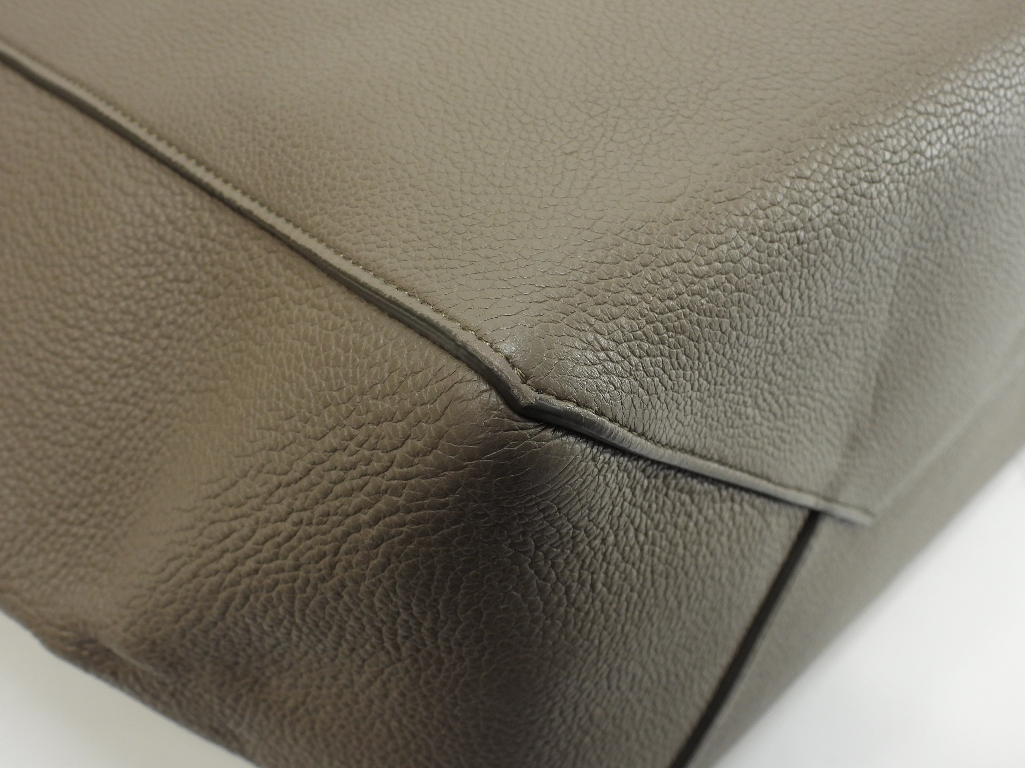 Celine Cabas Phantom Small borsa tote in pelle grigia borsa shopping bellissime condizioni@S-LA-3155