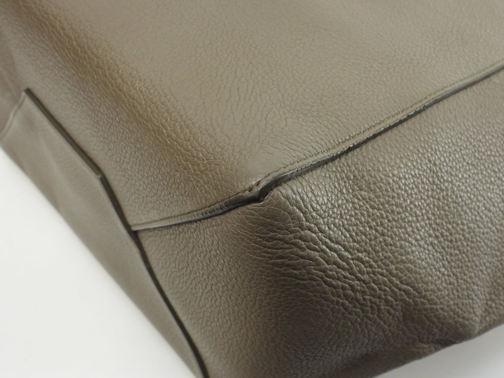 Celine Cabas Phantom Small borsa tote in pelle grigia borsa shopping bellissime condizioni@S-LA-3155