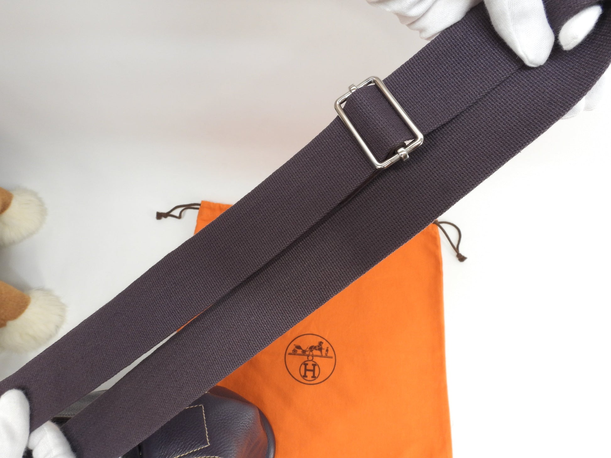 Hermes Good News PM in pelle Taurillon Clemence color Raisin, borsa a tracolla, ottime condizioni @□L 8