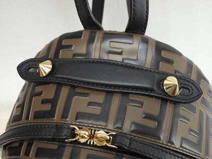 Fendi Zaino S motivo FF pelle marrone/nero borsa a tracolla ottime condizioni@ 20