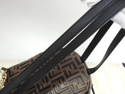 Fendi Zaino S motivo FF pelle marrone/nero borsa a tracolla ottime condizioni@ 20