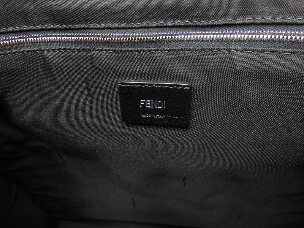 フェンディ トートバッグ バッグバグズ モンスター黒 メンズハンドバッグ 美品@ 18