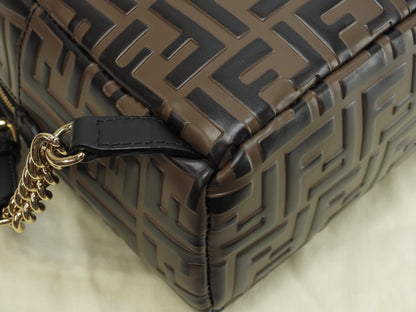 Fendi Zaino S motivo FF pelle marrone/nero borsa a tracolla ottime condizioni@ 20