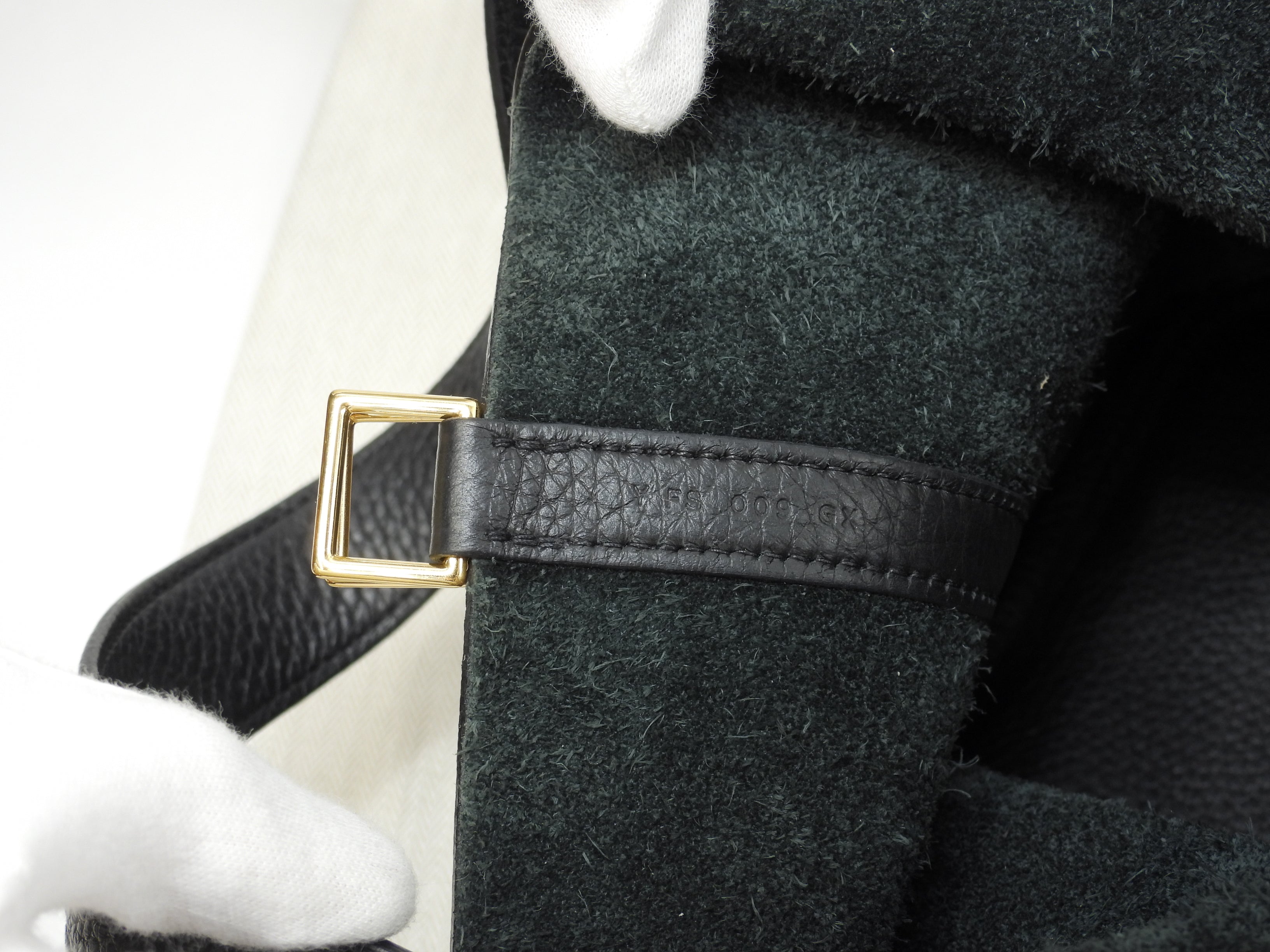 エルメス ピコタンロックMM トリヨンクレマンス 黒 ハンドバッグ ゴールド金具 美品@Y