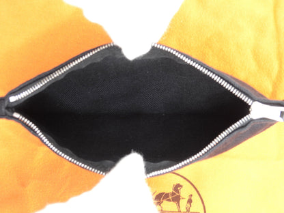 Hermès Valparaiso PM cotone/pelle nero borsa tote borsa a mano ottime condizioni@ 58
