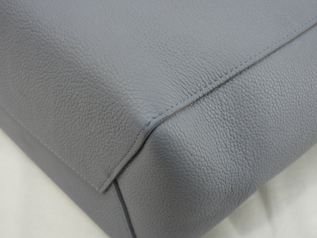 Celine Sangle Bucket Small in pelle azzurra, tracolla @U-SL-5116