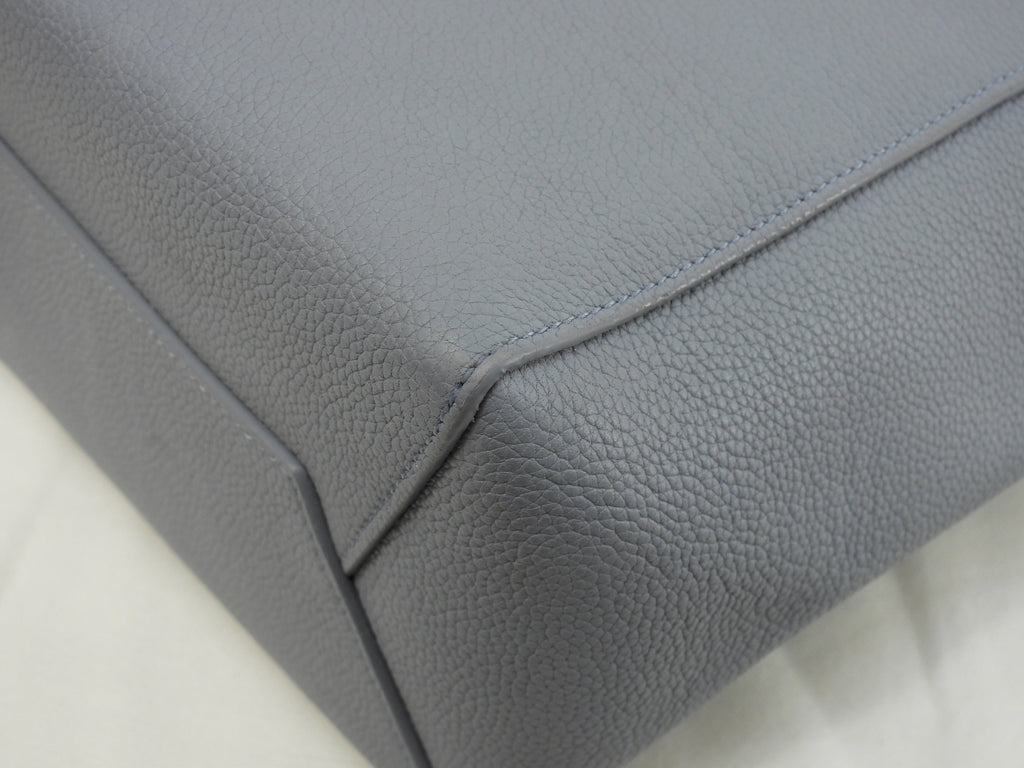 Celine Sangle Bucket Small in pelle azzurra, tracolla @U-SL-5116