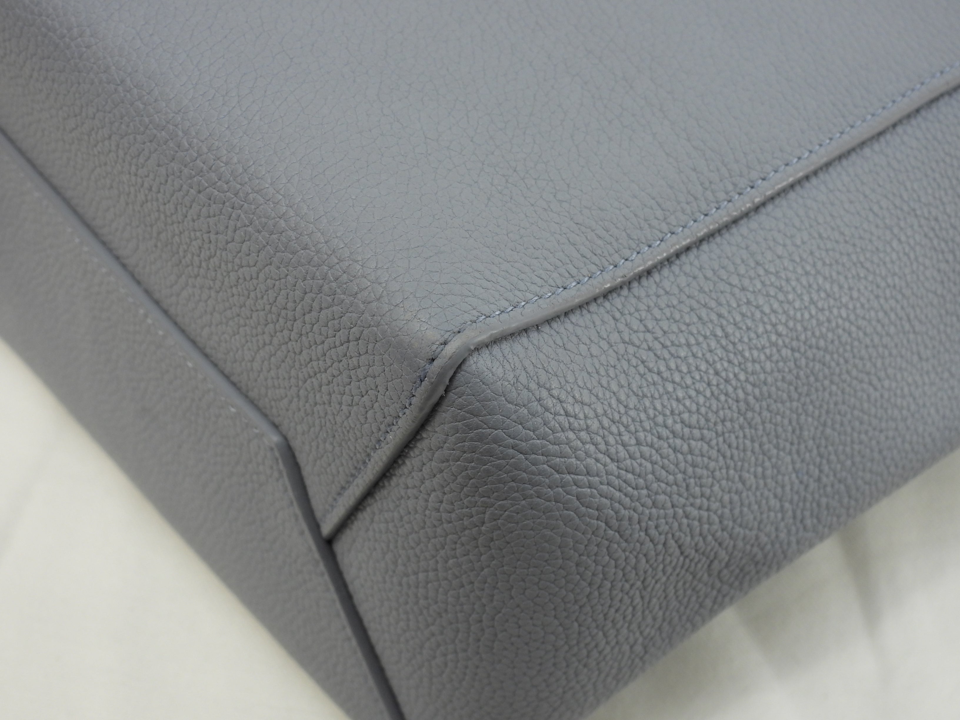 Celine Sangle Bucket Small in pelle azzurra, tracolla @U-SL-5116