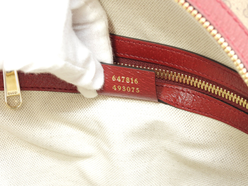 Gucci Zaino Doraemon Micro GG in pelle marrone e rossa, nuovo come da negozio @ 8