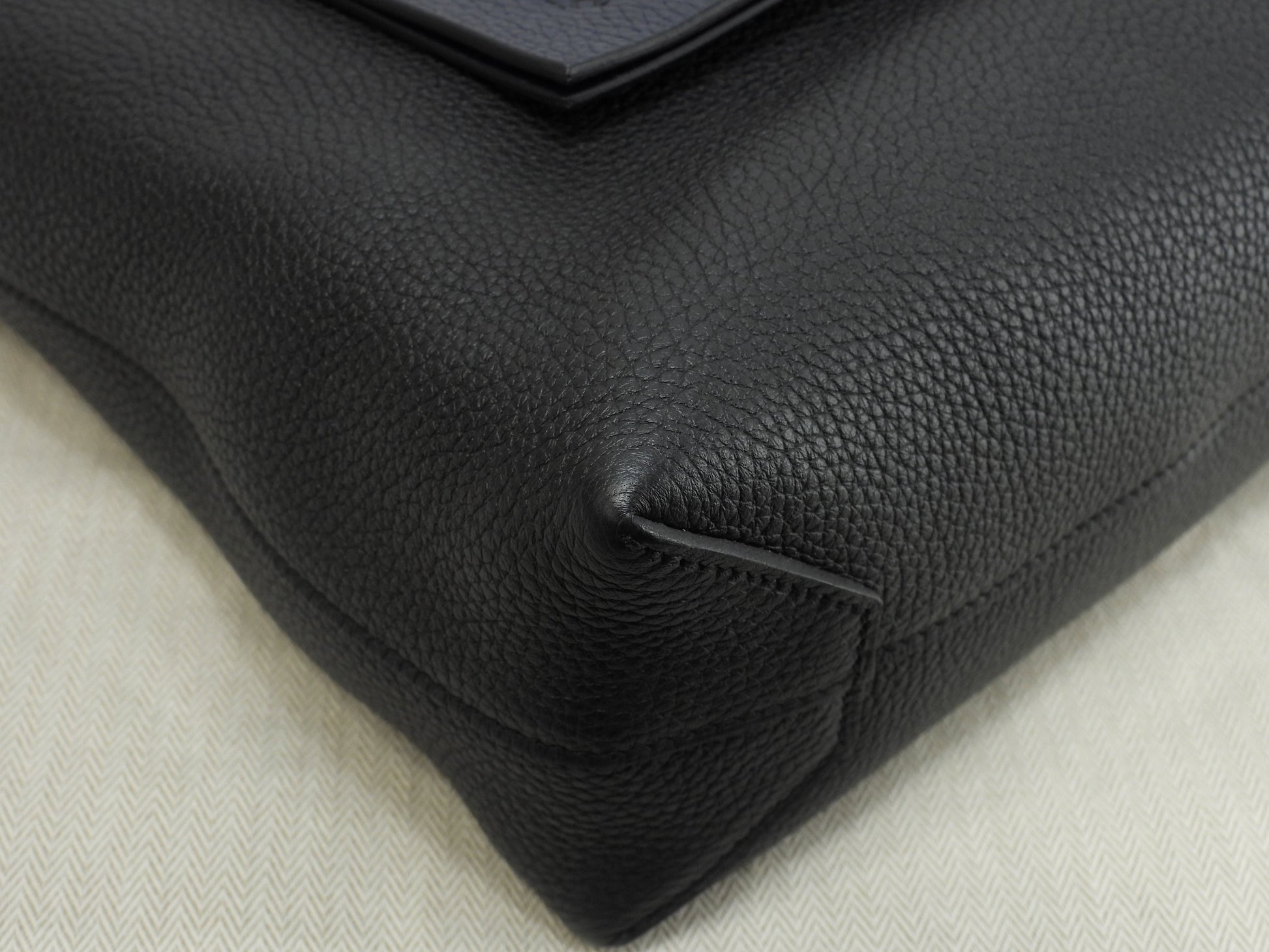 Hermès Cabasellier 31 Taurillon Clemence Nero Blu Borsa a mano Borsa a tracolla Come nuova@Z 2