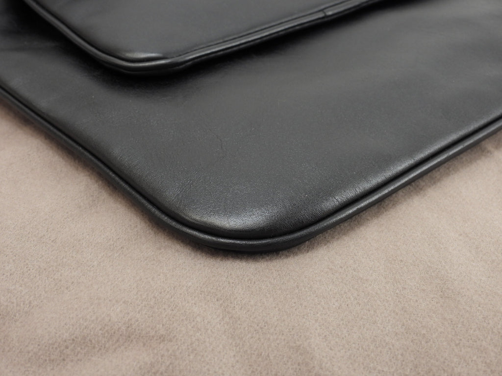 Bottega Veneta Doppia pochette Intrecciato in pelle nera tracolla a spalla @ 247