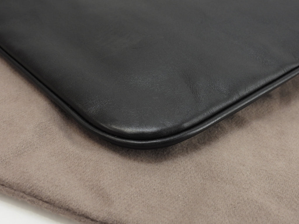 Bottega Veneta Doppia pochette Intrecciato in pelle nera tracolla a spalla @ 247