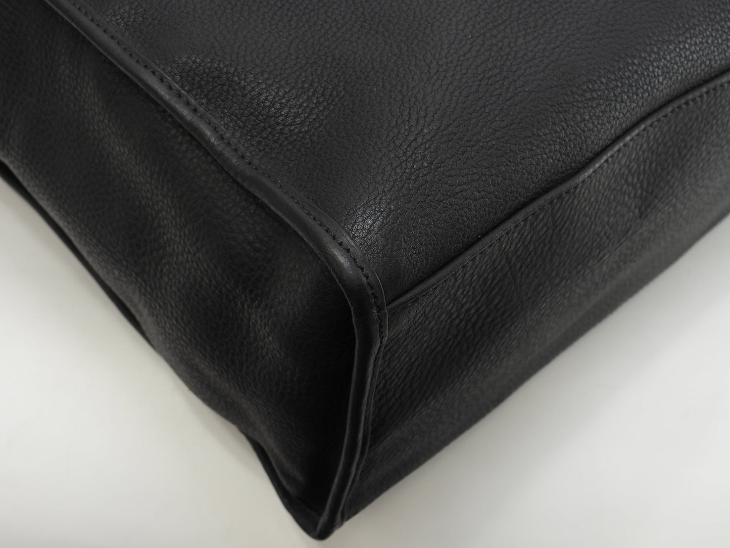 Christian Dior Borsa Tote Grande Uomo in Pelle Taurillon Nera Fatta a Mano Ottime Condizioni @08-BO-0191