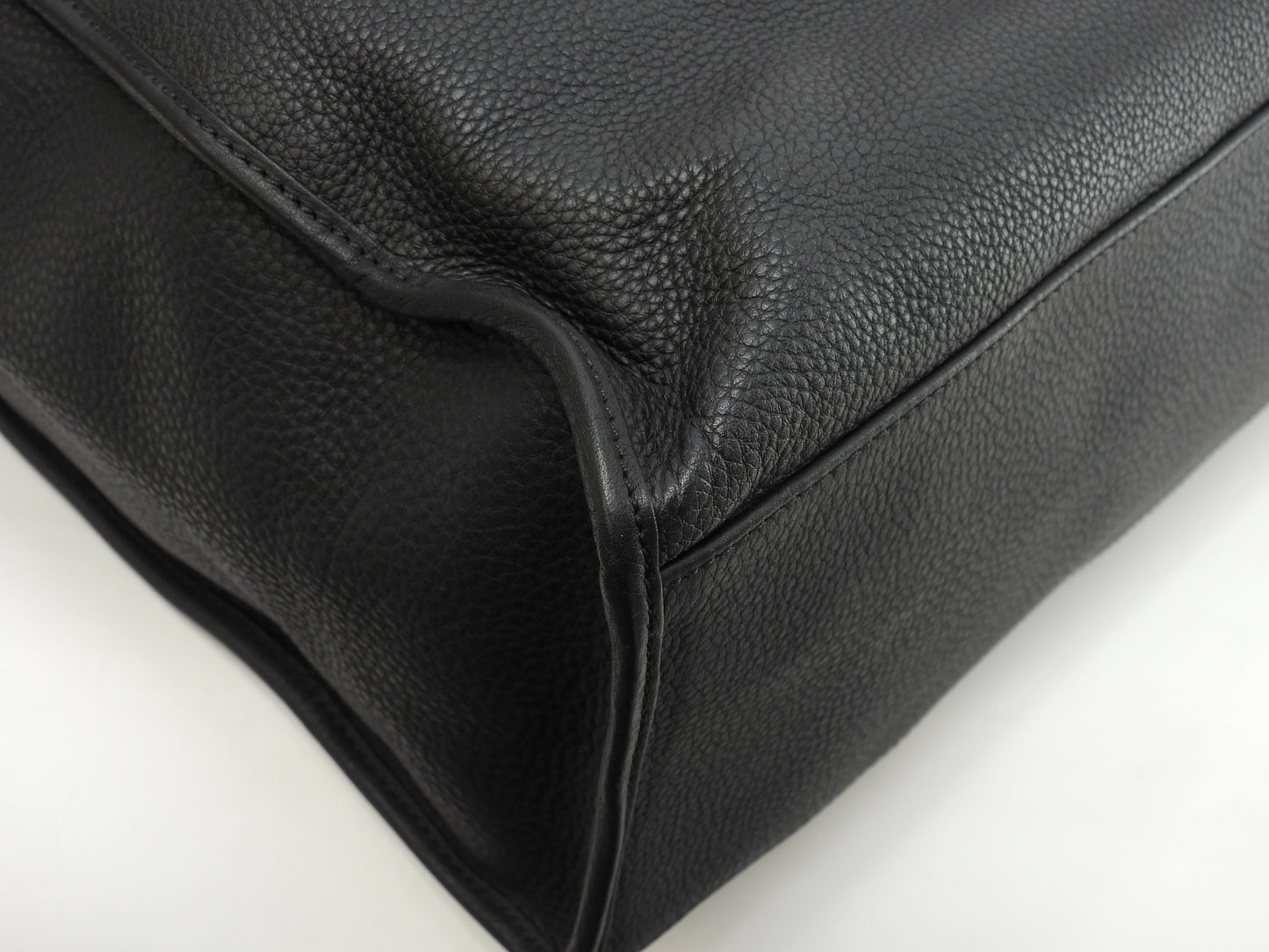 Christian Dior Borsa Tote Grande Uomo in Pelle Taurillon Nera Fatta a Mano Ottime Condizioni @08-BO-0191