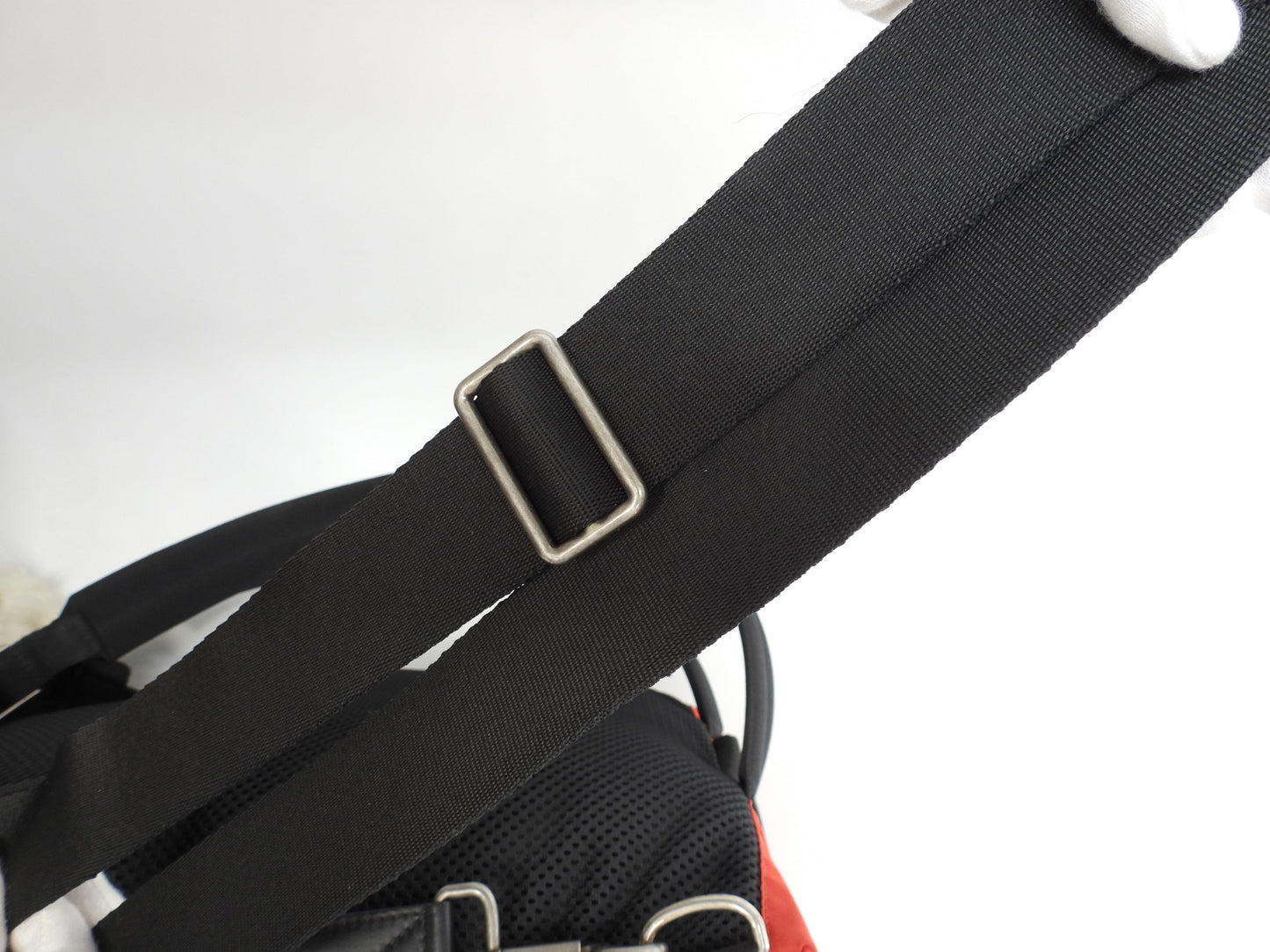 Givenchy Zaino in nylon nero, rosso e blu, zaino a tracolla @ZEA0198