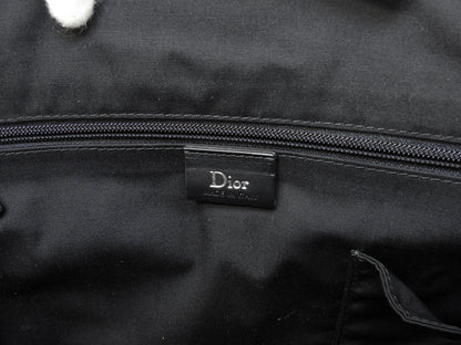 Christian Dior Borsa Tote Grande Uomo in Pelle Taurillon Nera Fatta a Mano Ottime Condizioni @08-BO-0191