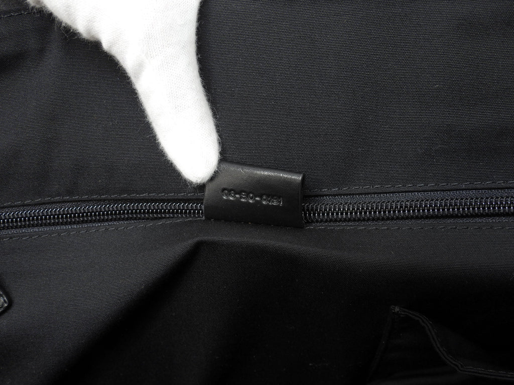 Christian Dior Borsa Tote Grande Uomo in Pelle Taurillon Nera Fatta a Mano Ottime Condizioni @08-BO-0191