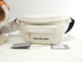 Balenciaga Marsupio Everyday in denim di cotone bianco, borsa a tracolla, marsupio @ 33