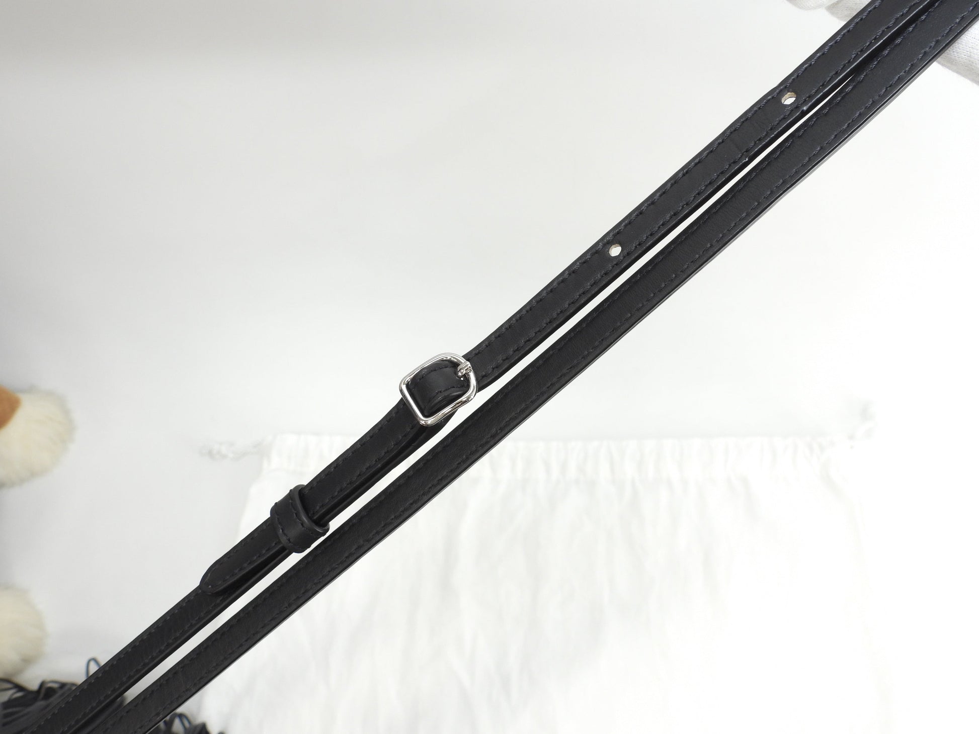 J&Mdavidson Carnival Frange, borsa a tracolla 2way in pelle nera, condizioni eccellenti@TBA