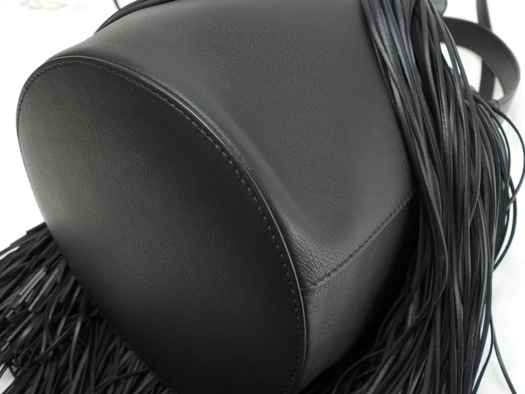 J&Mdavidson Carnival Frange, borsa a tracolla 2way in pelle nera, condizioni eccellenti@TBA