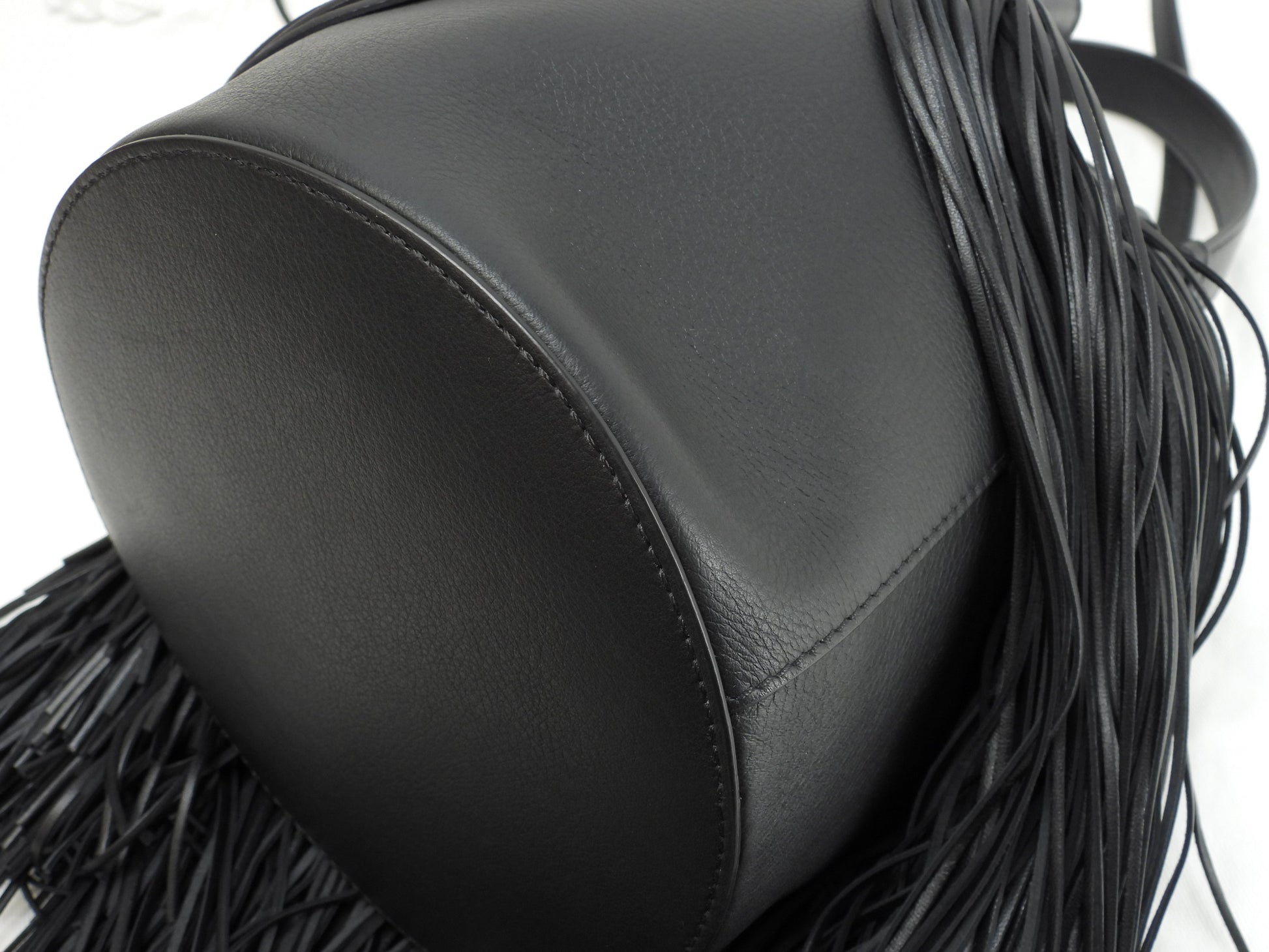 J&Mdavidson Carnival Frange, borsa a tracolla 2way in pelle nera, condizioni eccellenti@TBA