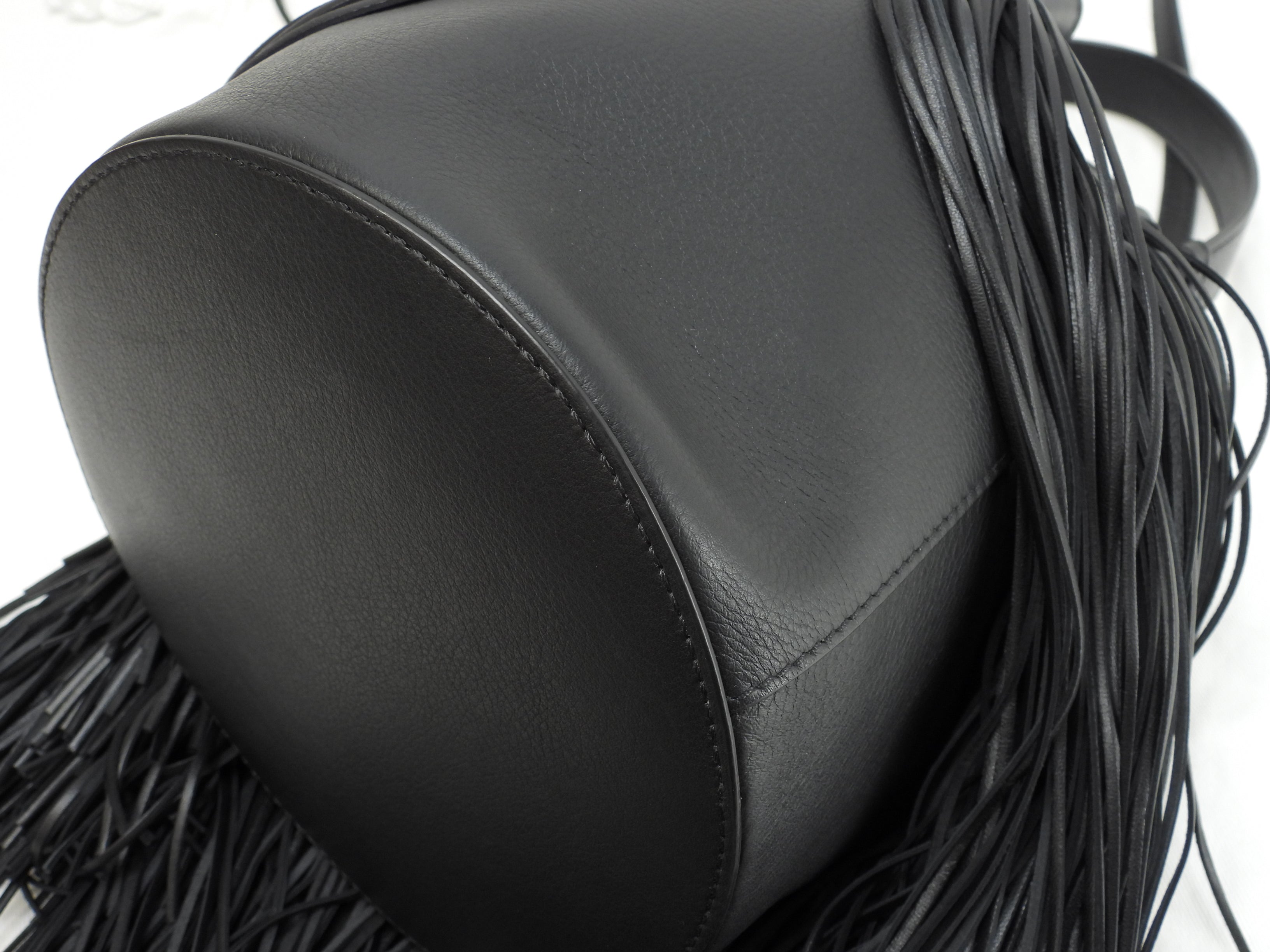 J&Mdavidson Carnival Frange, borsa a tracolla 2way in pelle nera, condizioni eccellenti@TBA