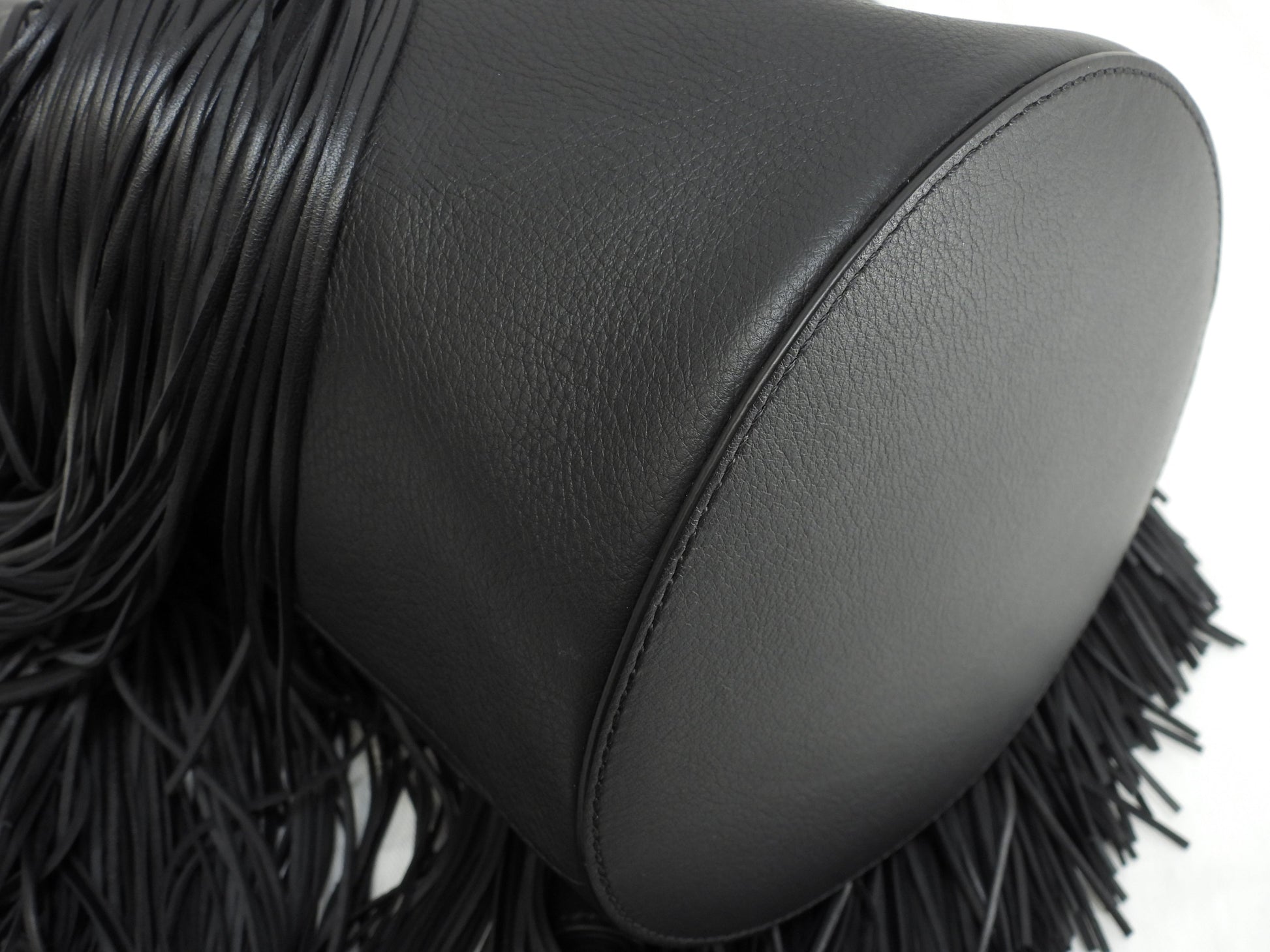 J&Mdavidson Carnival Frange, borsa a tracolla 2way in pelle nera, condizioni eccellenti@TBA