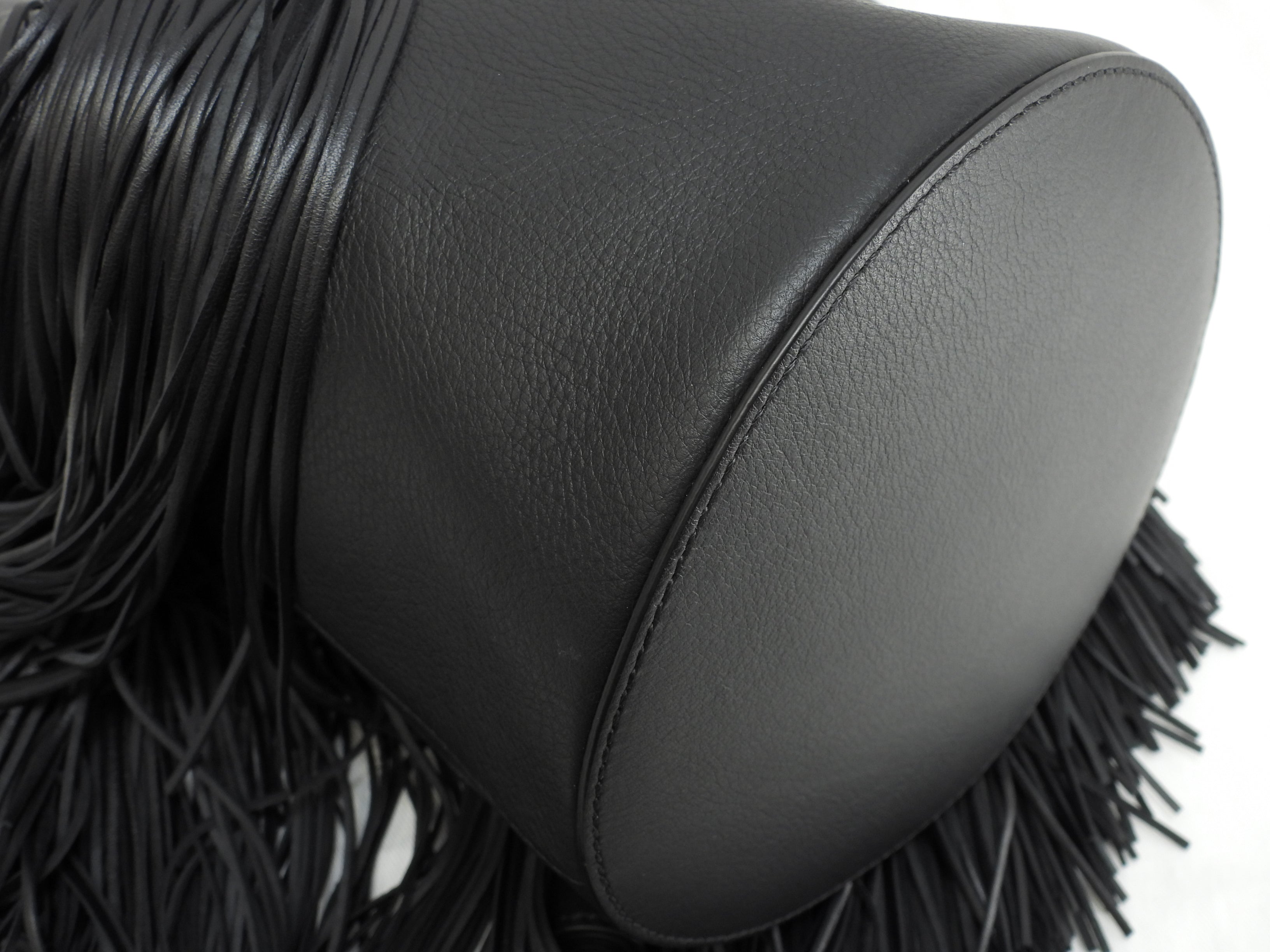 J&Mdavidson Carnival Frange, borsa a tracolla 2way in pelle nera, condizioni eccellenti@TBA
