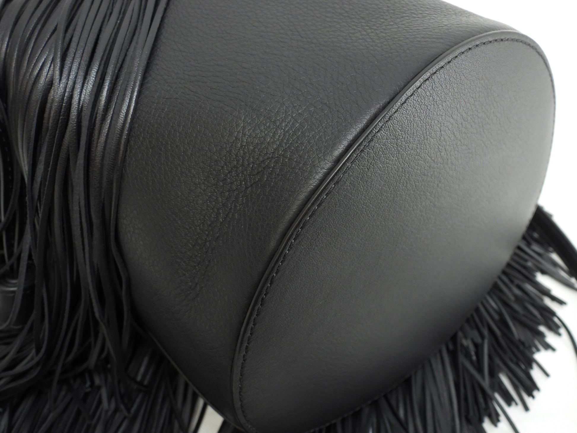 J&Mdavidson Carnival Frange, borsa a tracolla 2way in pelle nera, condizioni eccellenti@TBA