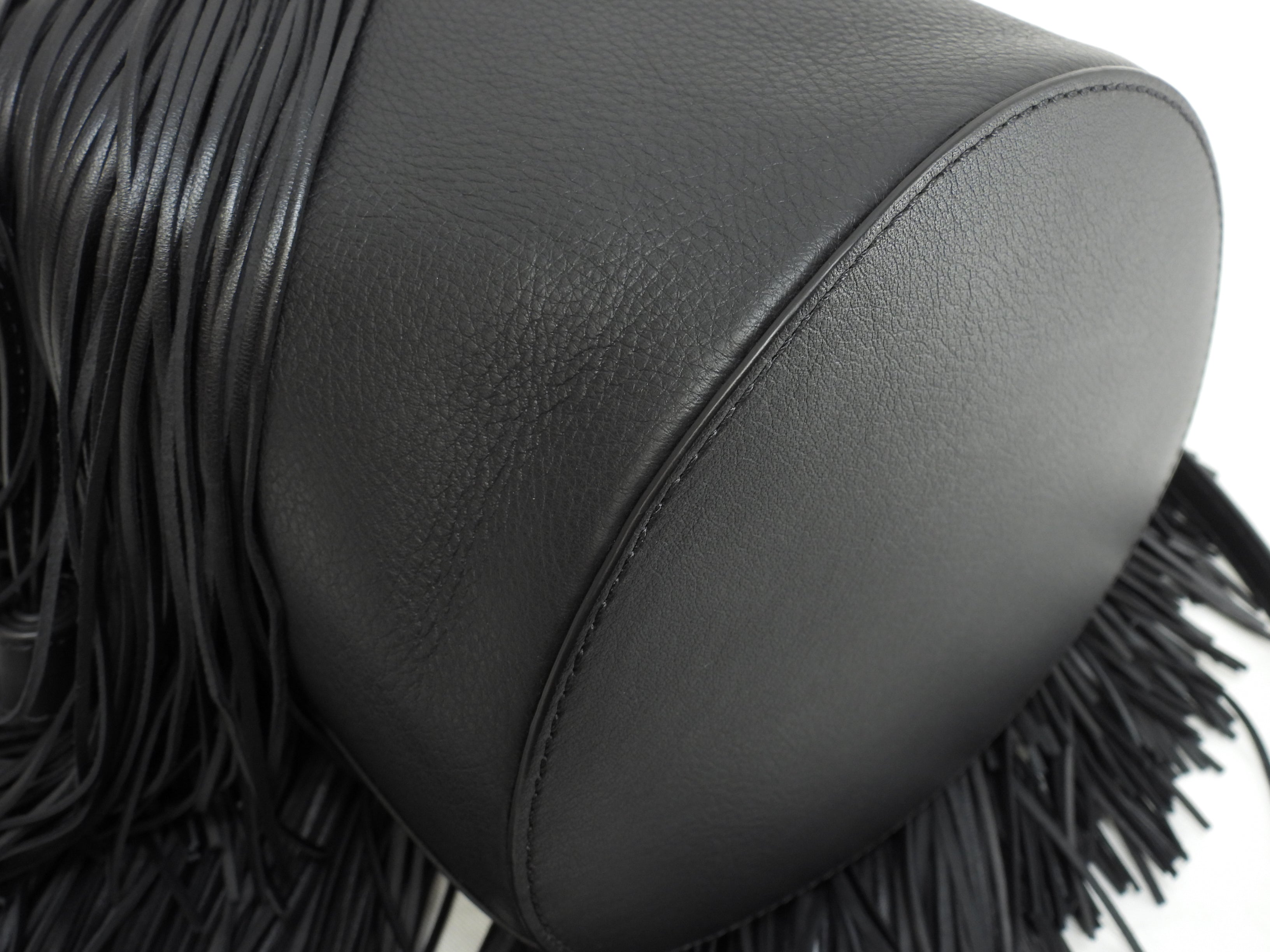 J&Mdavidson Carnival Frange, borsa a tracolla 2way in pelle nera, condizioni eccellenti@TBA