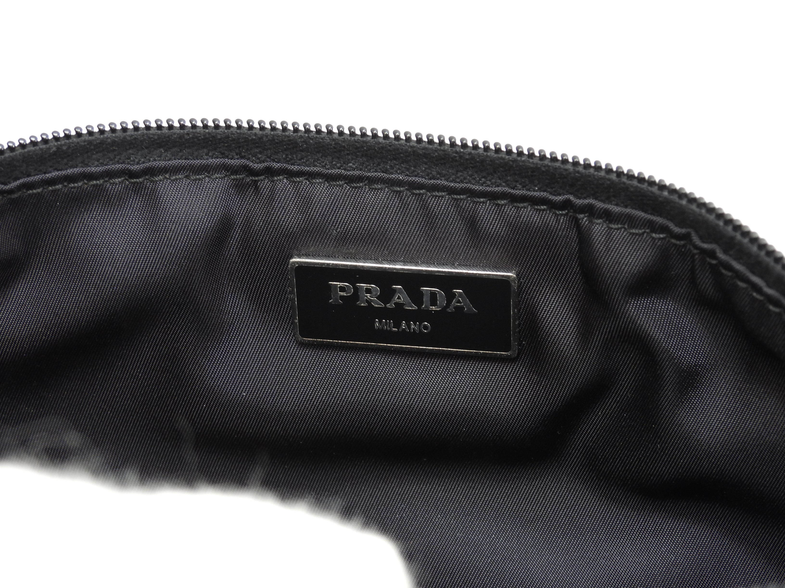 プラダ ボディバッグ中 ナイロン 黒 ウエストバッグ ヒップバッグ 美品@58/C