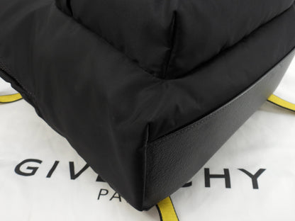 Zaino Givenchy in nylon e pelle, nero/giallo, in ottime condizioni @EXD0188