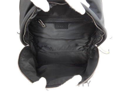 Zaino Givenchy in nylon e pelle, nero/giallo, in ottime condizioni @EXD0188