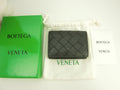 Bottega Veneta Mini Portafoglio Intrecciato Pelle Nera Verde Compatto@P02788512J