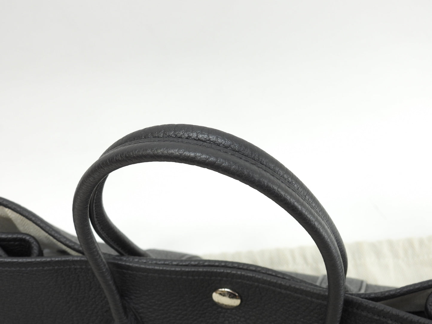 Hermès Garden Party TPM Négonda Nero Borsa a Mano Tote Come Nuova @Z 3