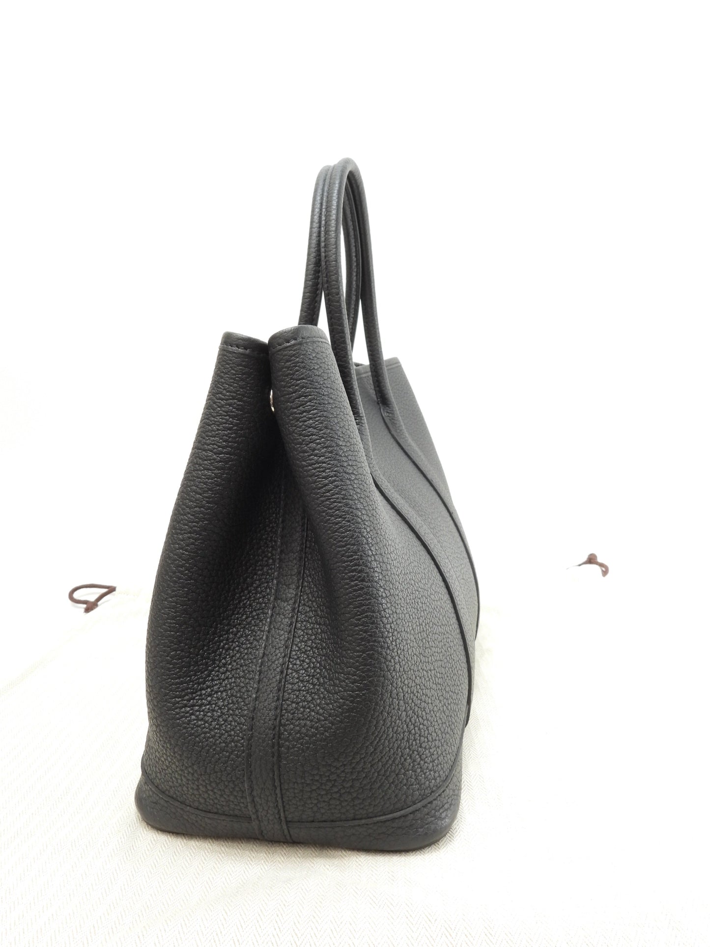 Hermès Garden Party TPM Négonda Nero Borsa a Mano Tote Come Nuova @Z 3