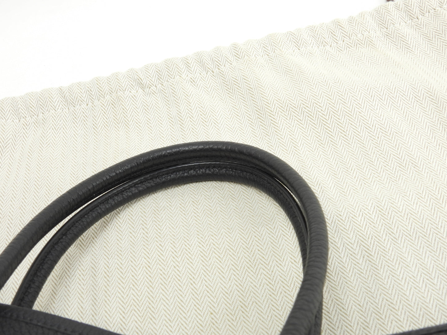 Hermès Garden Party TPM Négonda Nero Borsa a Mano Tote Come Nuova @Z 3