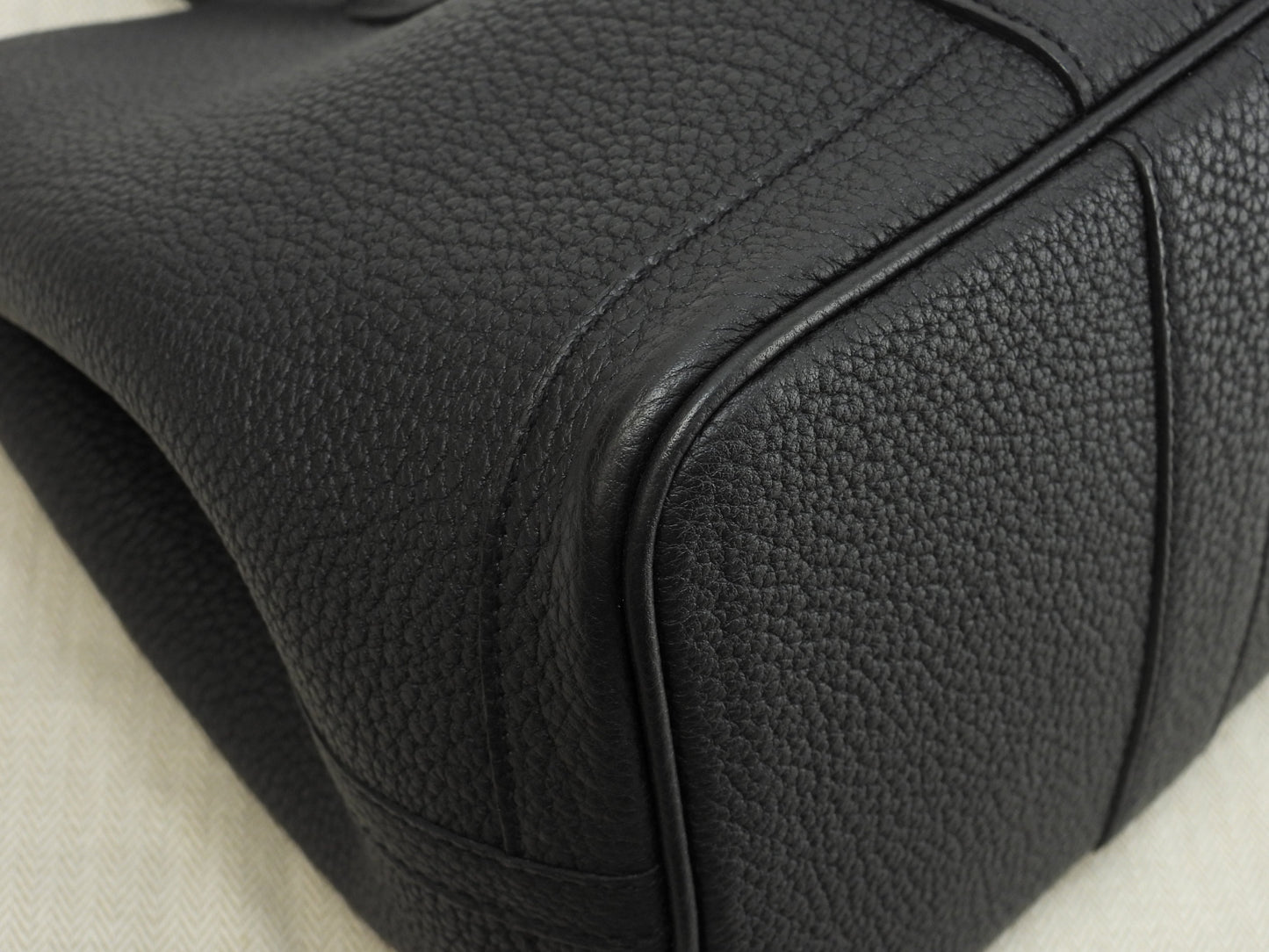Hermès Garden Party TPM Négonda Nero Borsa a Mano Tote Come Nuova @Z 3