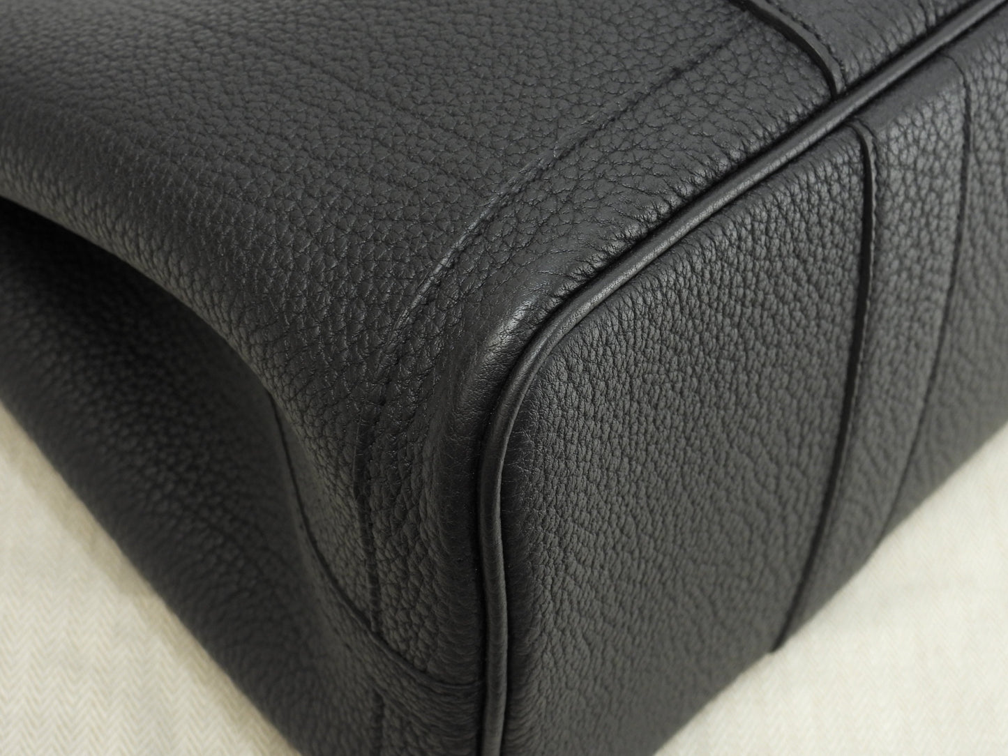 Hermès Garden Party TPM Négonda Nero Borsa a Mano Tote Come Nuova @Z 3