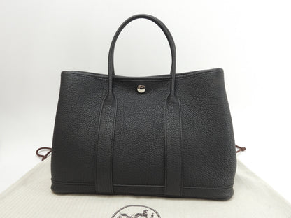 Hermès Garden Party TPM Négonda Nero Borsa a Mano Tote Come Nuova @Z 3