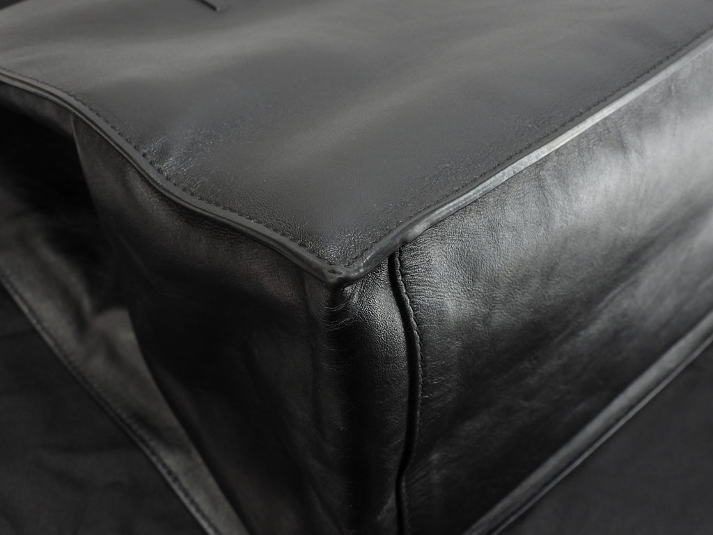 Saint Laurent Borsa Tote Piccola Rive Gauche in Pelle Nera Borsa a mano YSL Usata in Ottime Condizioni@GNR686266-0722