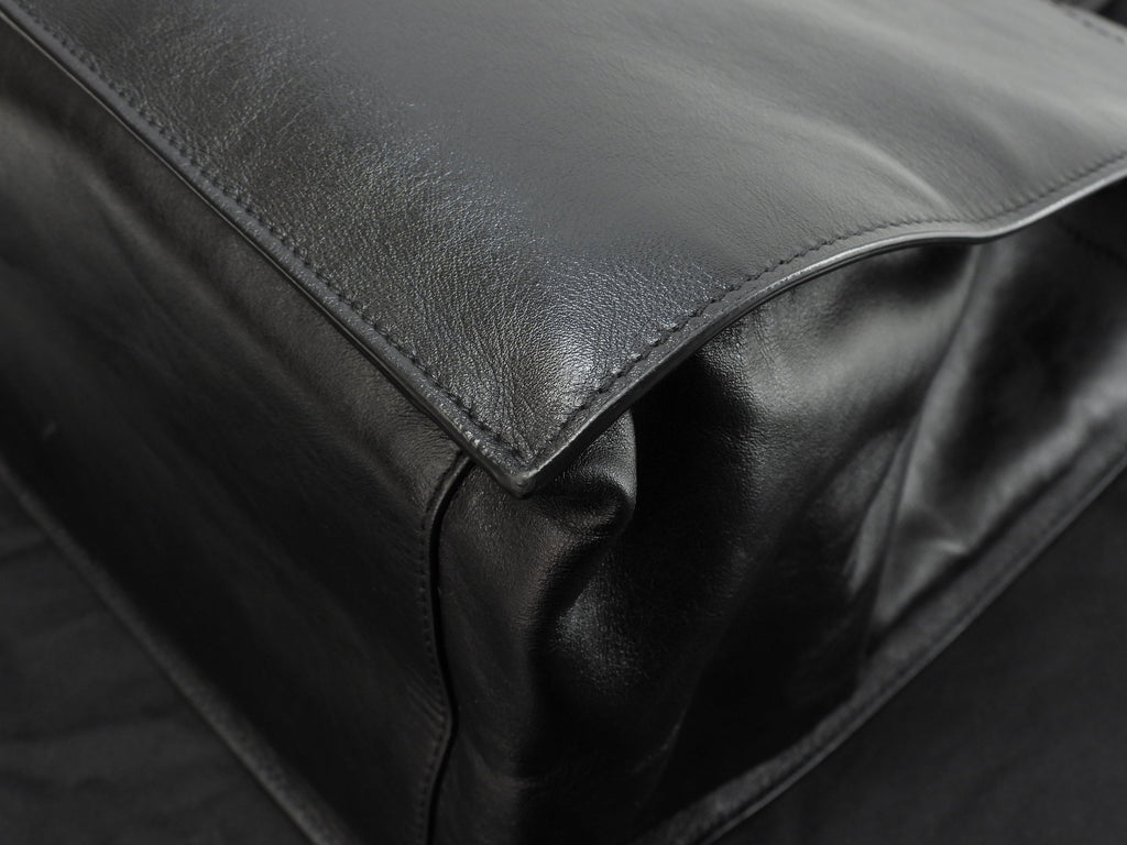 Saint Laurent Borsa Tote Piccola Rive Gauche in Pelle Nera Borsa a mano YSL Usata in Ottime Condizioni@GNR686266-0722