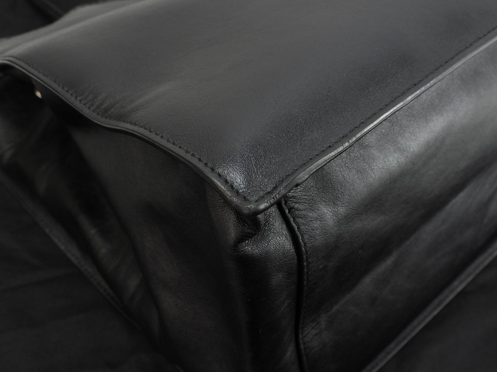 Saint Laurent Borsa Tote Piccola Rive Gauche in Pelle Nera Borsa a mano YSL Usata in Ottime Condizioni@GNR686266-0722