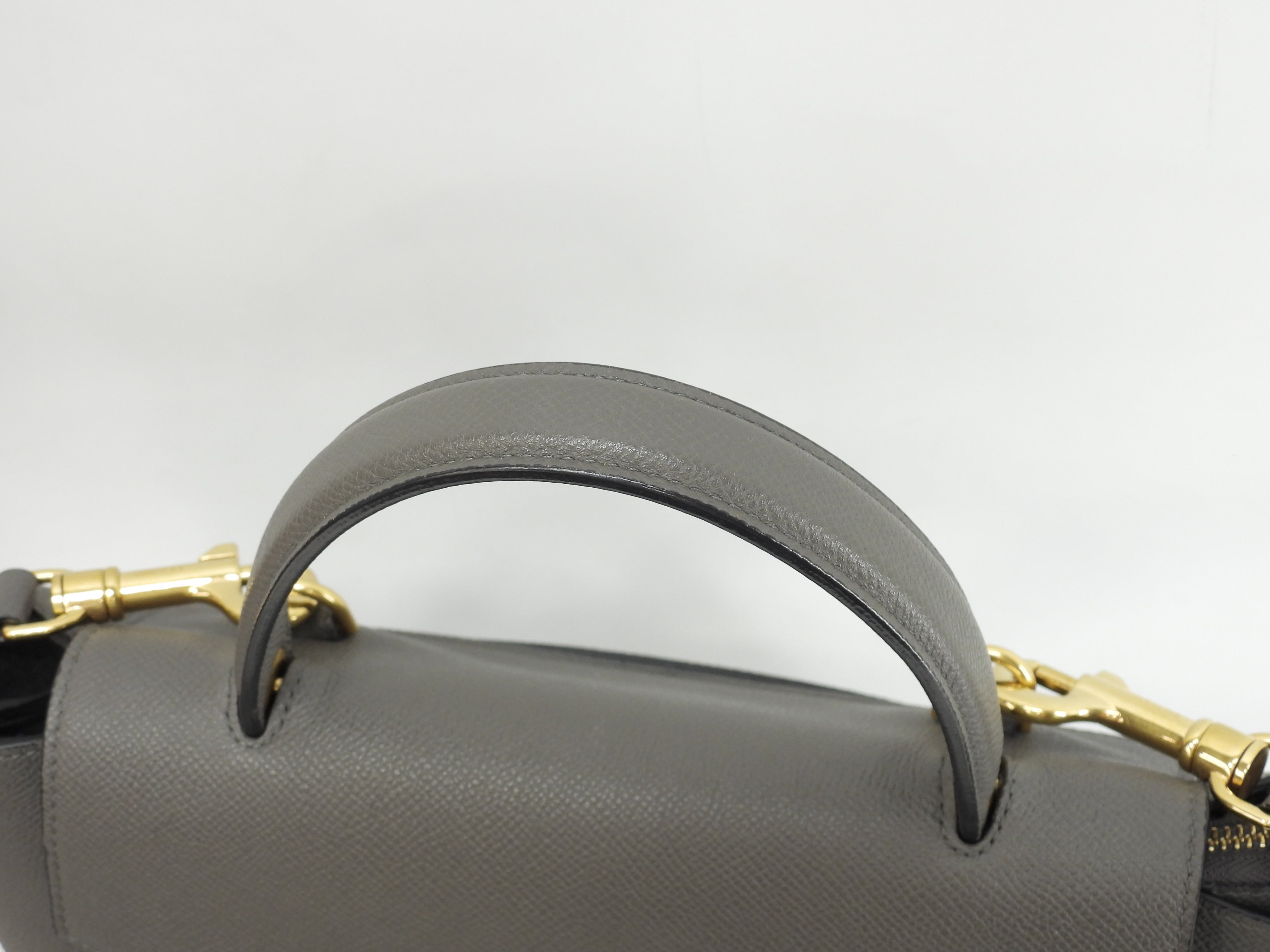 Celine Belt Bag Micro in pelle grigia, pochette, borsetta, borsa a tracolla, ottime condizioni @S-SL-5127