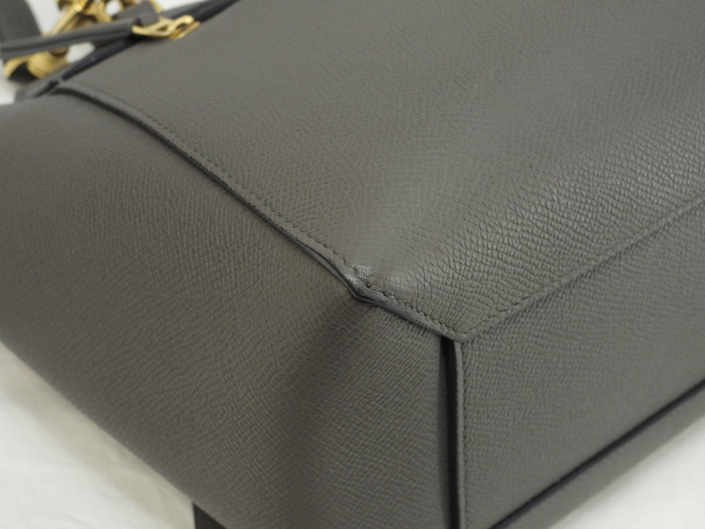 Celine Belt Bag Micro in pelle grigia, pochette, borsetta, borsa a tracolla, ottime condizioni @S-SL-5127