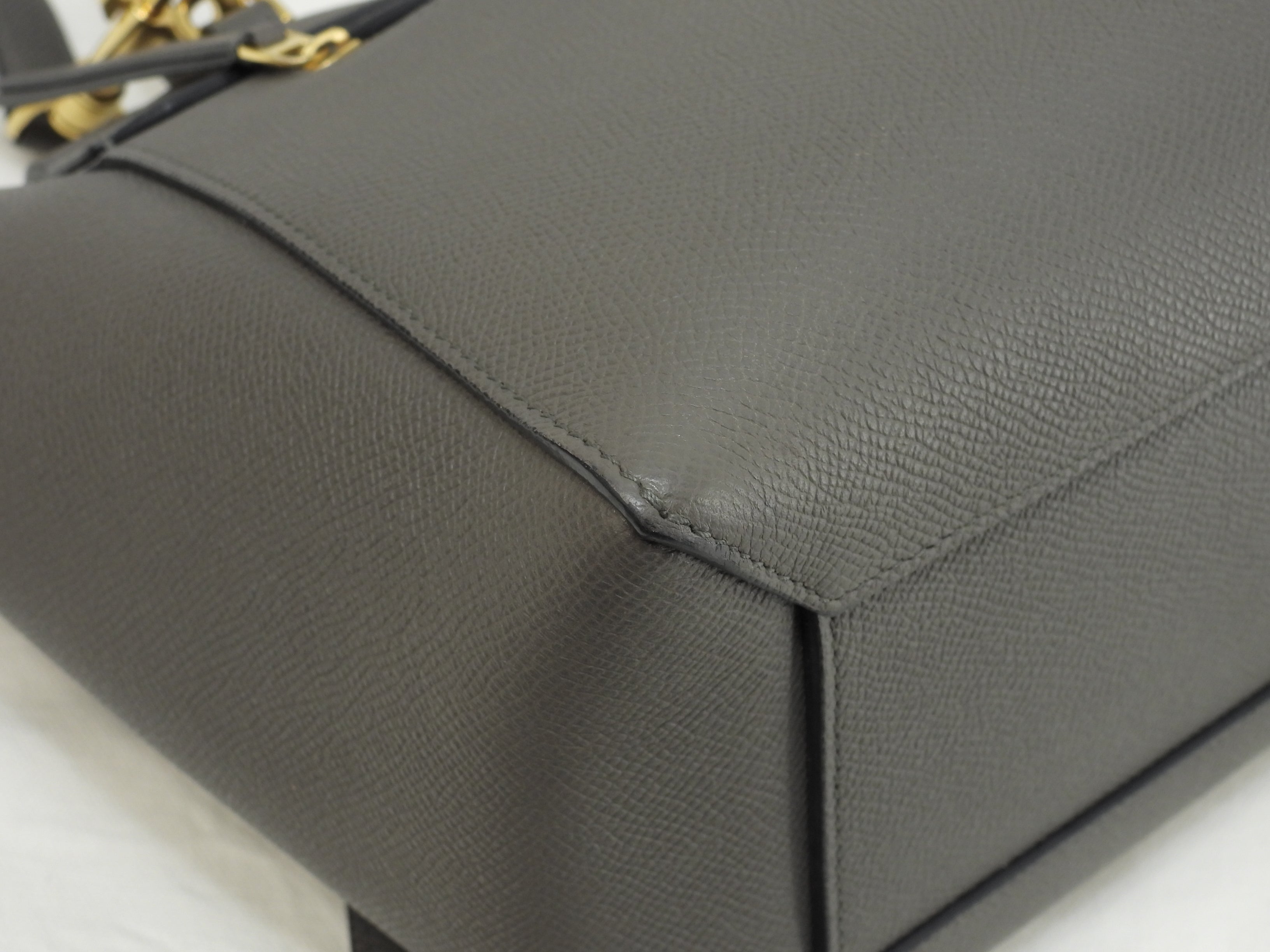 Celine Belt Bag Micro in pelle grigia, pochette, borsetta, borsa a tracolla, ottime condizioni @S-SL-5127