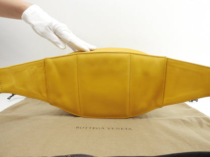 Bottega Veneta marsupio Intrecciato pelle gialla, marsupio in ottime condizioni @B07266625S