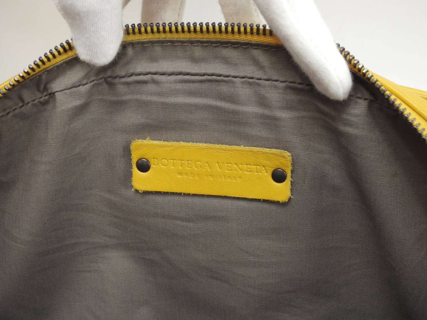 Bottega Veneta marsupio Intrecciato pelle gialla, marsupio in ottime condizioni @B07266625S