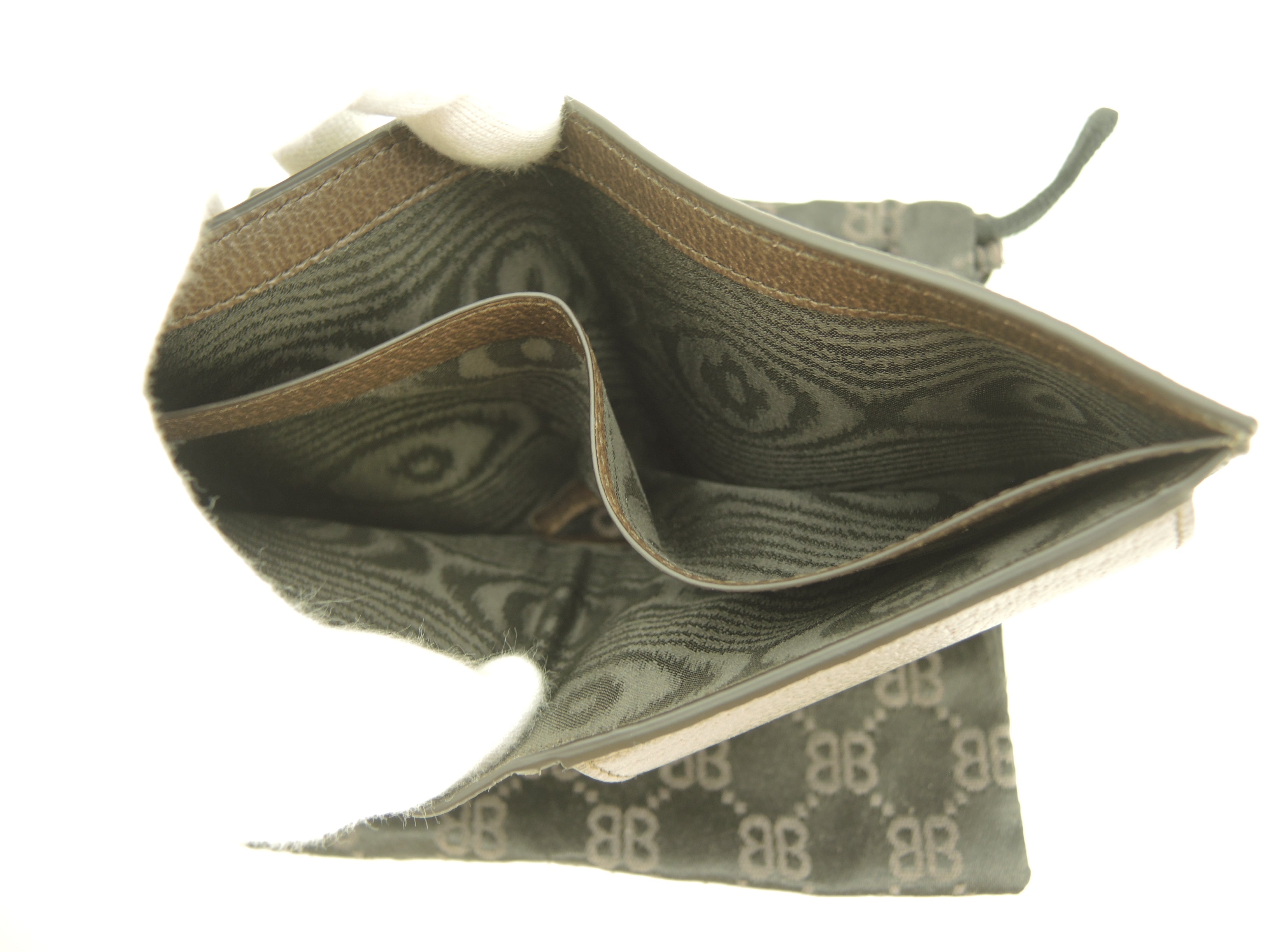Gucci Balenciaga Portafoglio bi-fold Old BB grigio Uomo Portafoglio compatto Nuovo@ 6